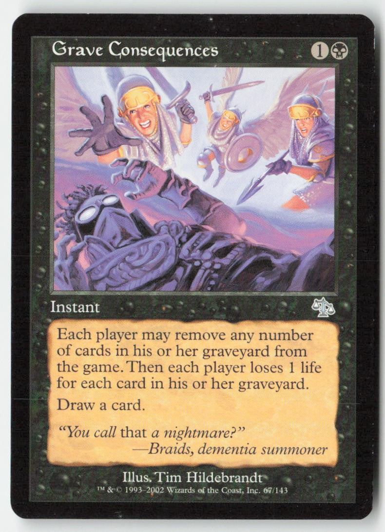 Grave Consequences JUD 67 Uncommon Moderately Played