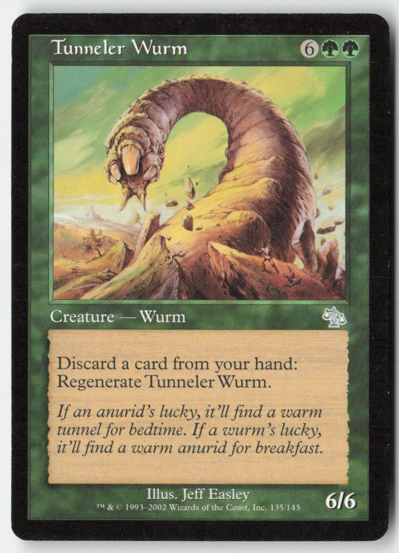 Tunneler Wurm JUD 135 Uncommon Moderately Played