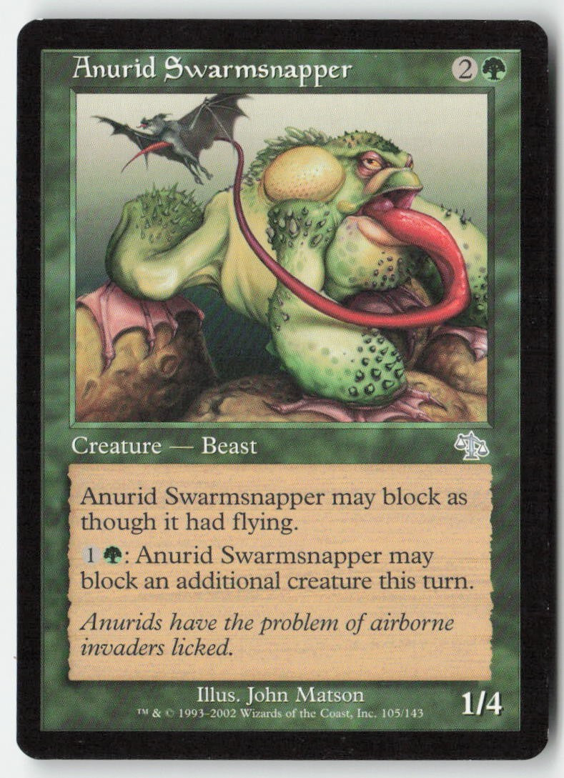 Anurid Swarmsnapper JUD 105 Uncommon Moderately Played