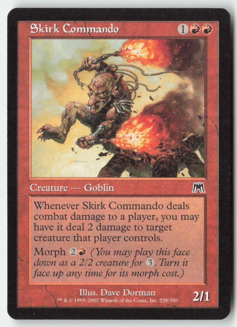 Skirk Commando ONS 228 Common Moderately Played, Front