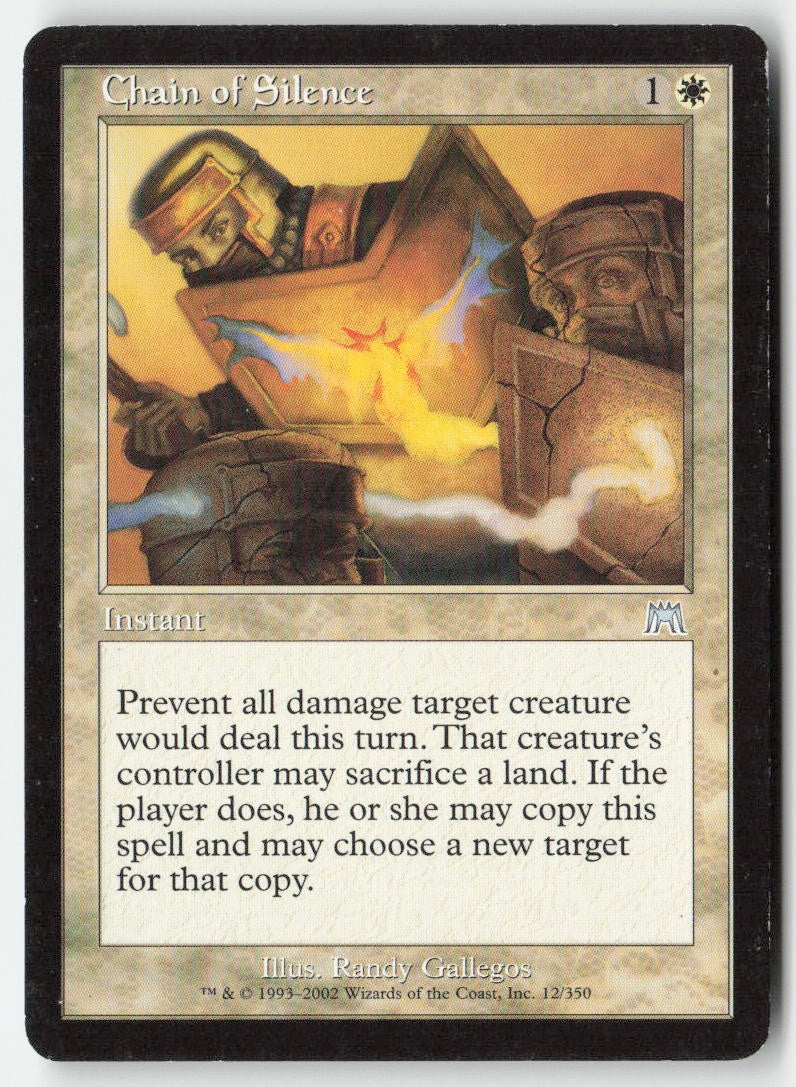 Chain of Silence ONS 12 Uncommon Moderately Played