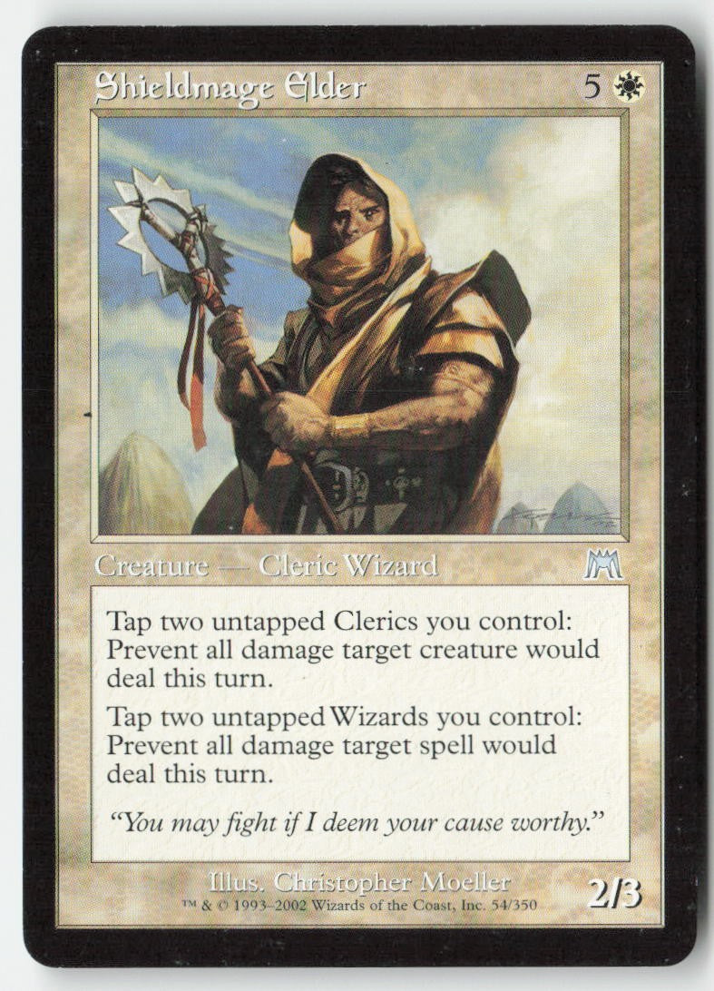 Shieldmage Elder ONS 54 Uncommon Moderately Played, Front