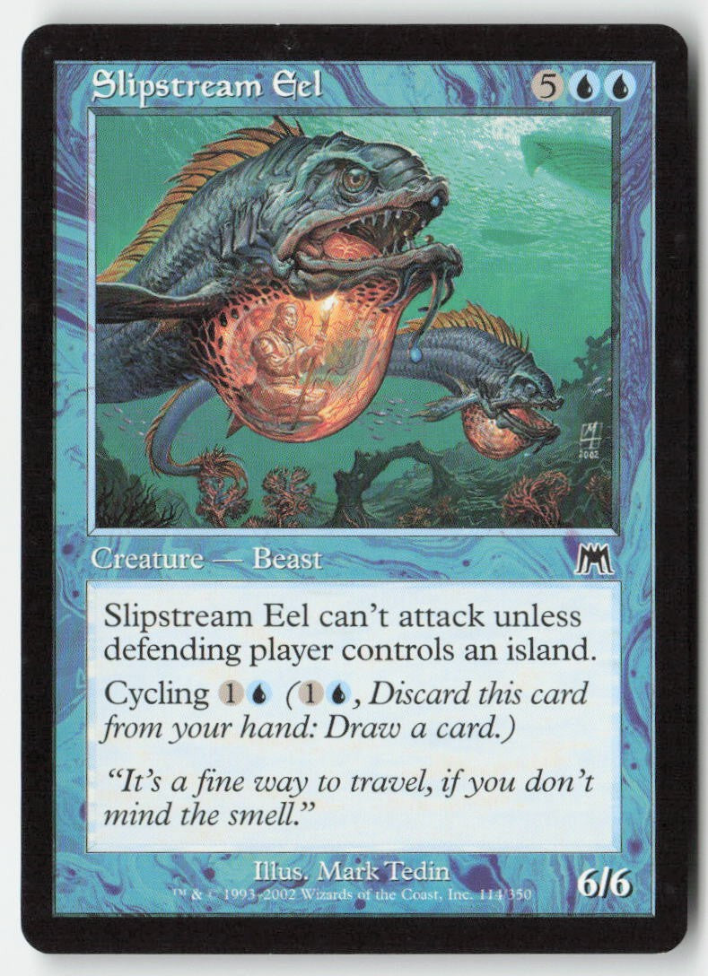 Slipstream Eel ONS 114 Common Moderately Played, Front