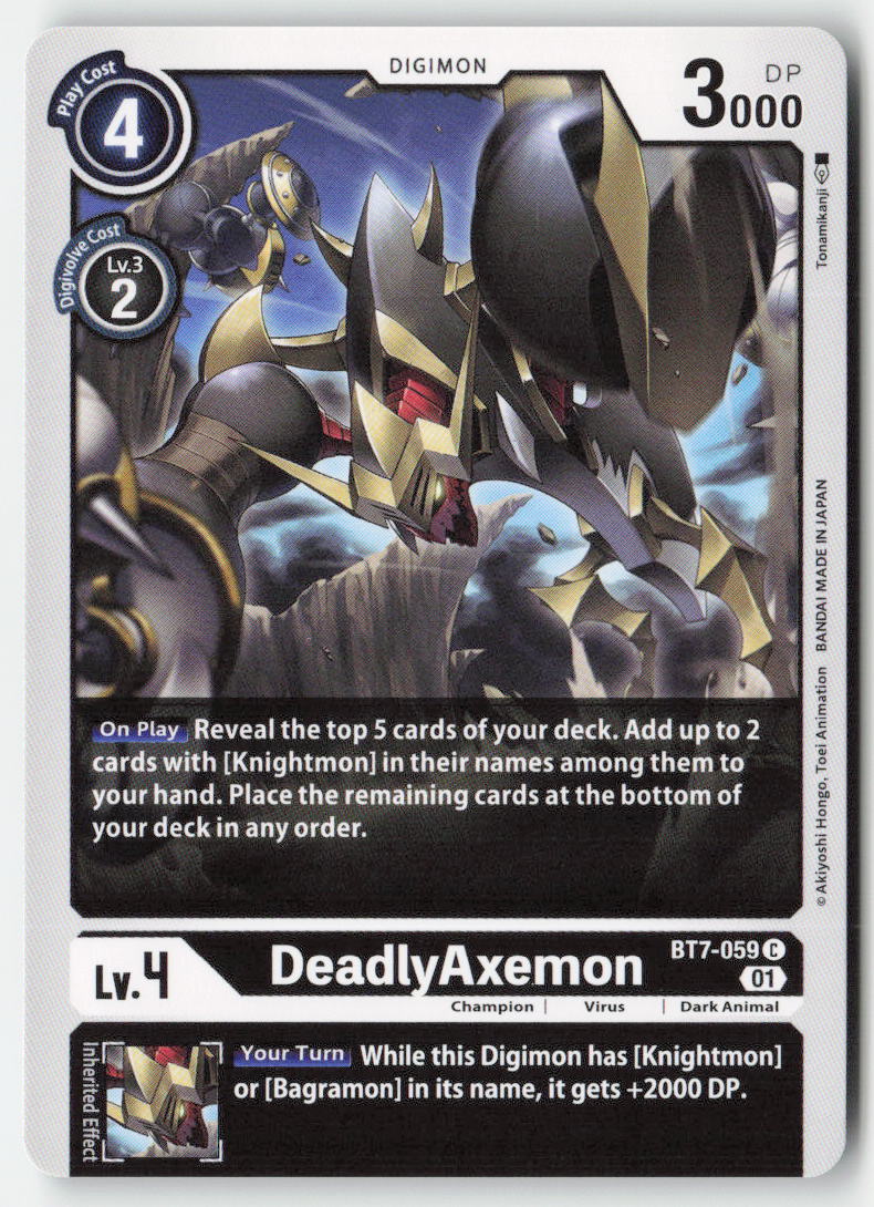 DeadlyAxemon BT7-059 Normal Common Near Mint