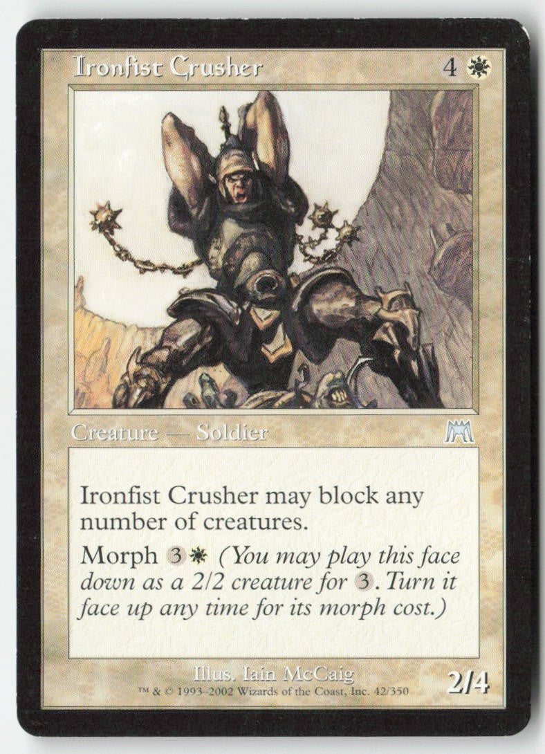 Ironfist Crusher ONS 42 Uncommon Moderately Played
