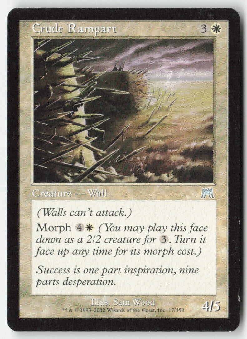 Crude Rampart ONS 17 Uncommon Moderately Played