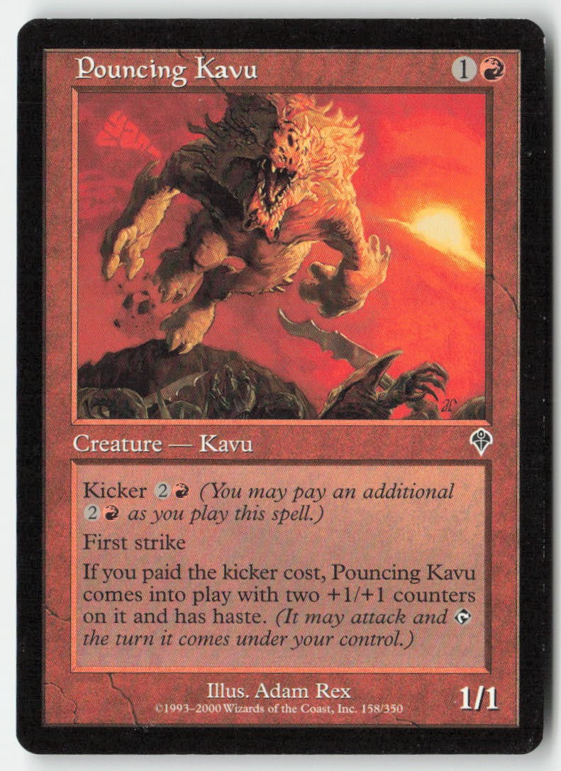 Pouncing Kavu INV 158 Common Moderately Played