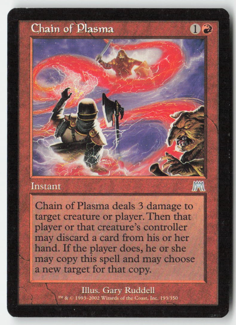 Chain of Plasma ONS 193 Uncommon Moderately Played