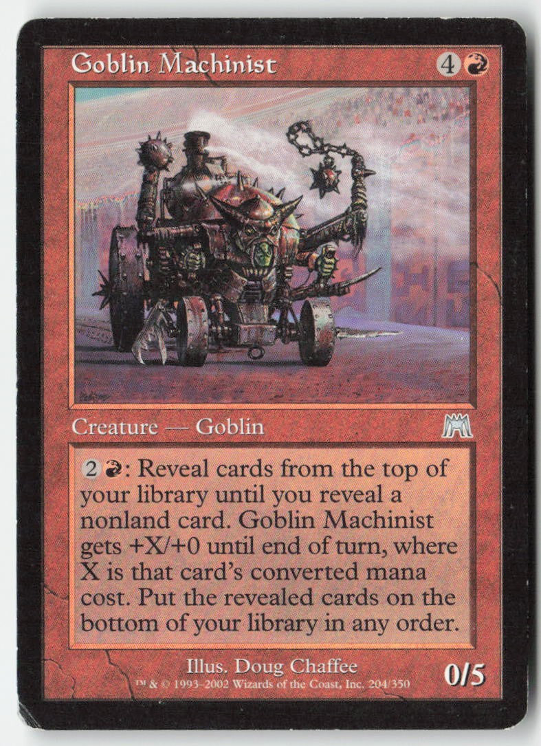 Goblin Machinist ONS 204 Uncommon Moderately Played