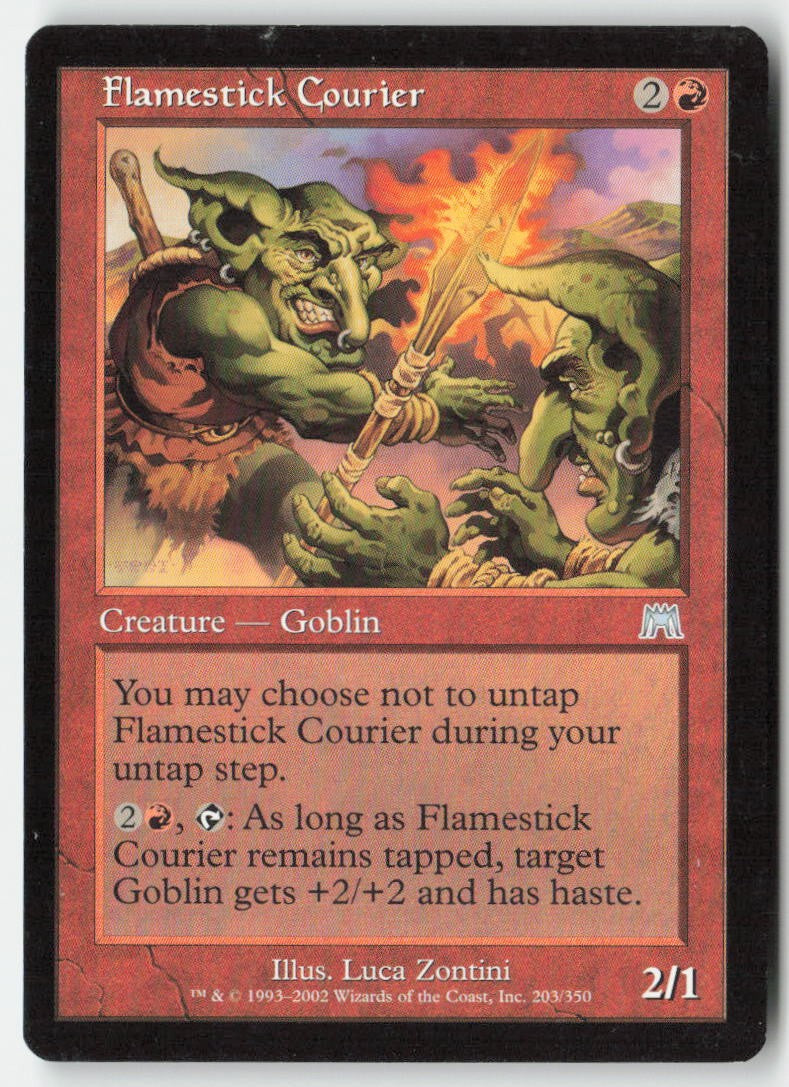 Flamestick Courier ONS 203 Uncommon Moderately Played, Front