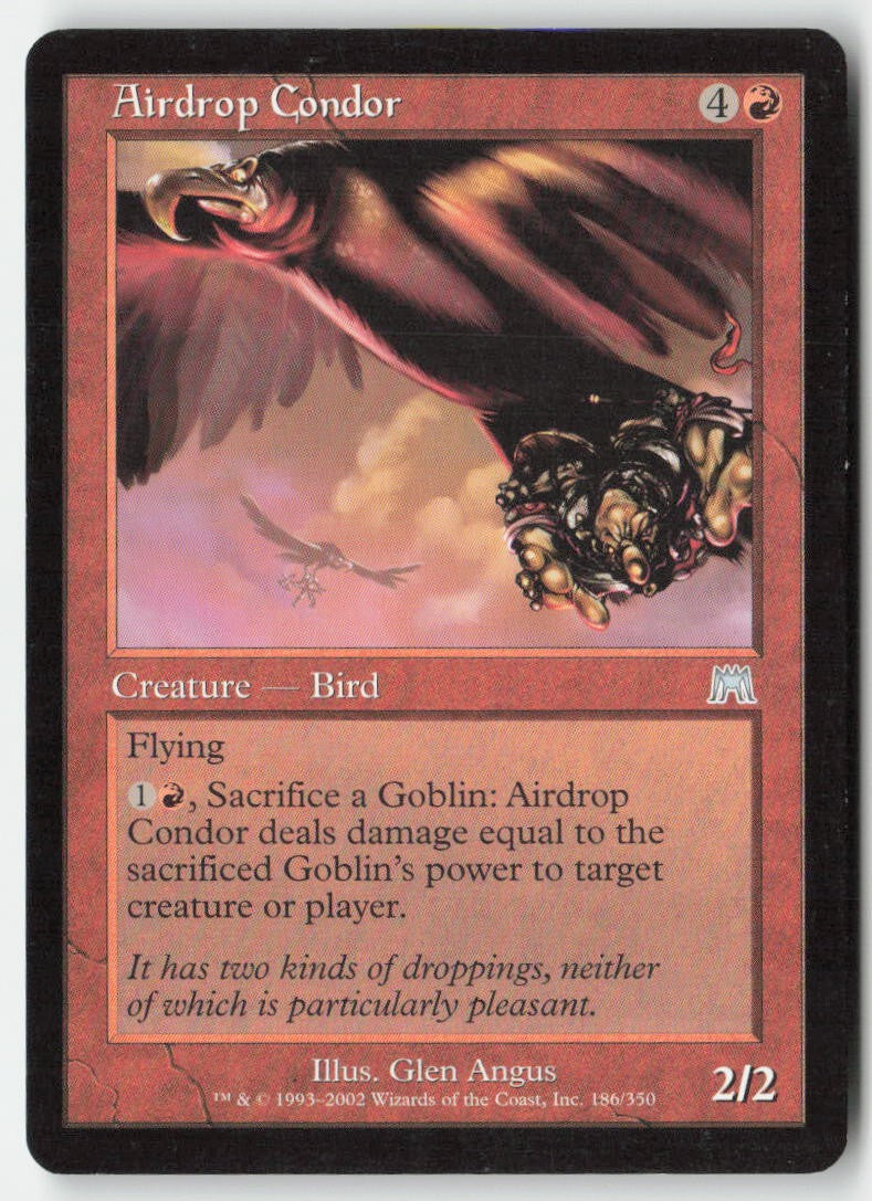 Airdrop Condor ONS 186 Uncommon Moderately Played, Front