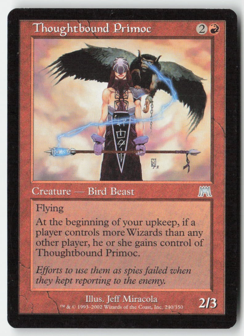 Thoughtbound Primoc ONS 240 Uncommon Moderately Played, Front