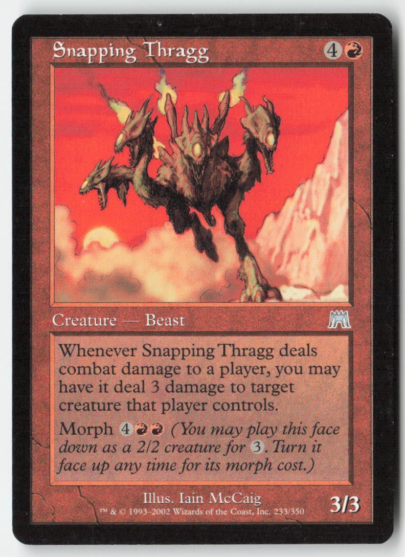 Snapping Thragg ONS 233 Uncommon Moderately Played, Front
