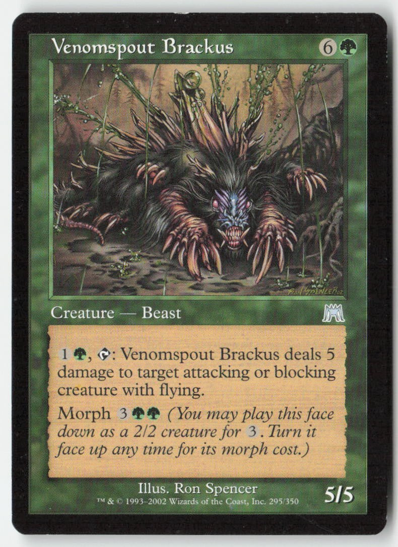 Venomspout Brackus ONS 295 Uncommon Moderately Played, Front