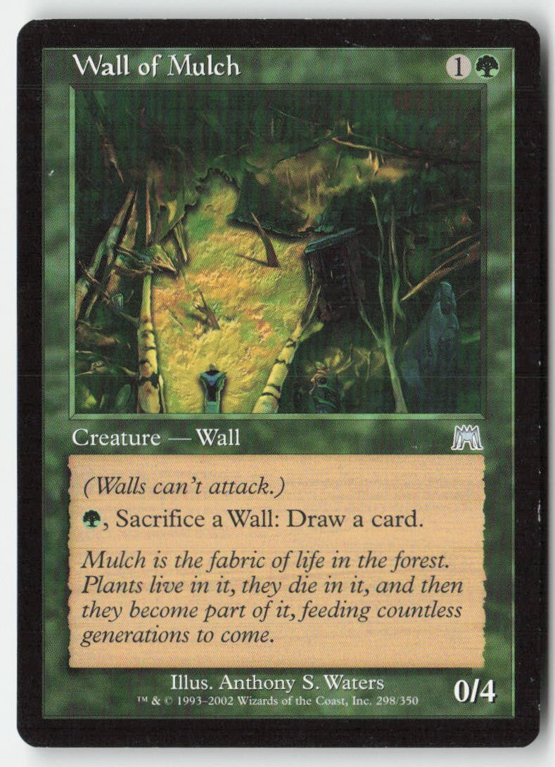 Wall of Mulch ONS 298 Uncommon Moderately Played