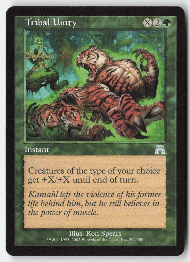 Tribal Unity ONS 294 Uncommon Moderately Played