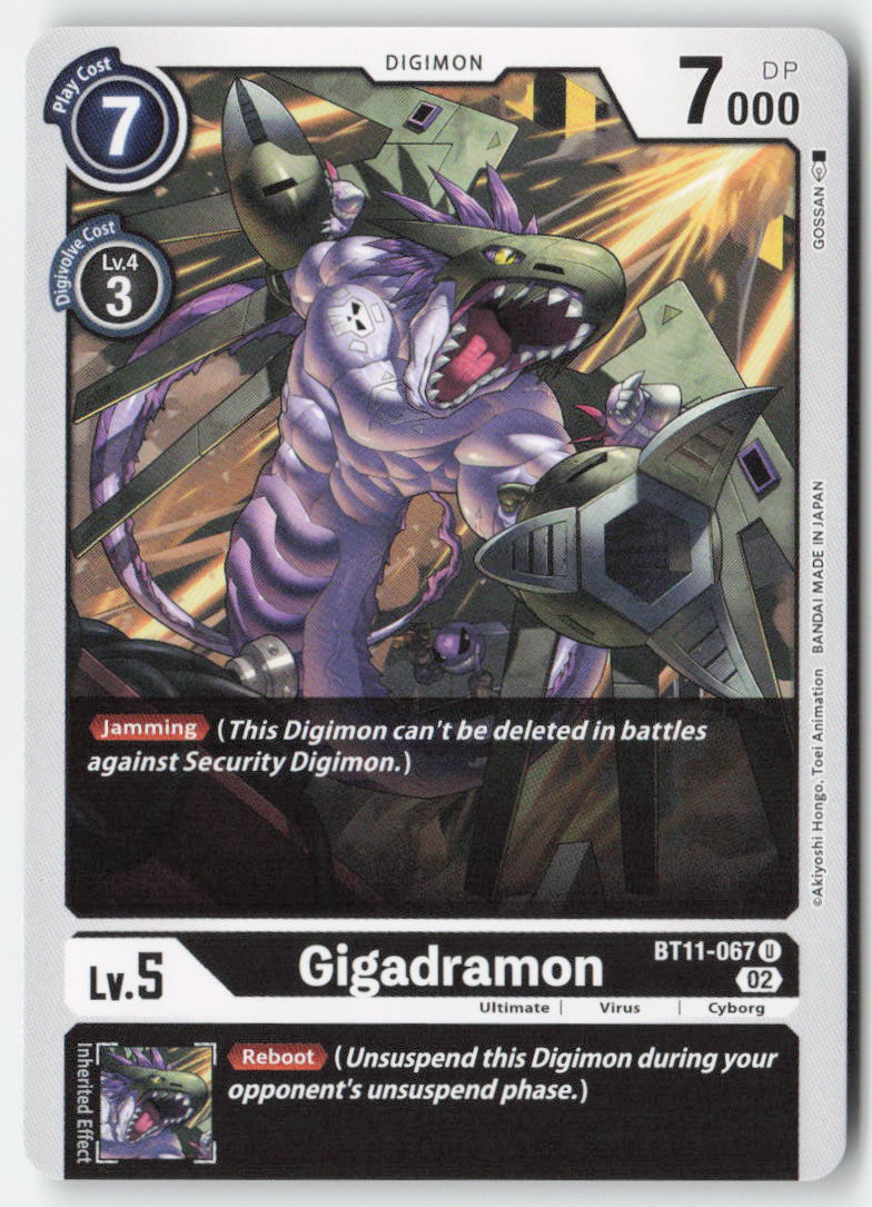 Gigadramon BT11-067 Normal Uncommon Near Mint