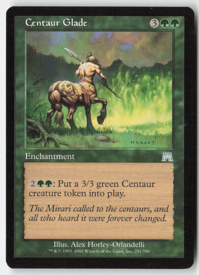 Centaur Glade ONS 251 Uncommon Moderately Played, Front