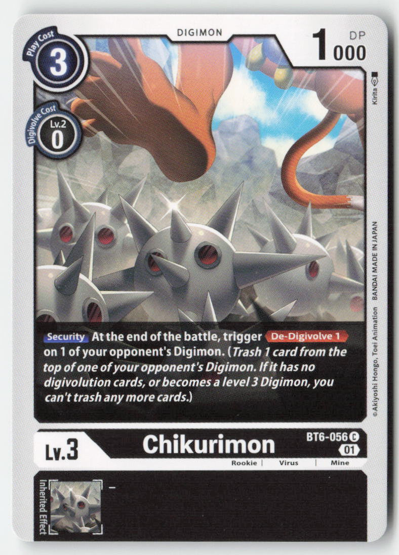 Chikurimon BT6-056 Normal Common Near Mint, Front