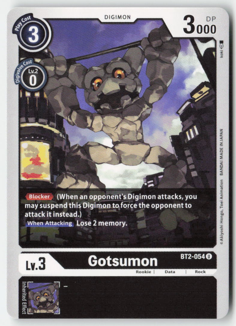 Gotsumon BT2-054 Normal Uncommon Near Mint