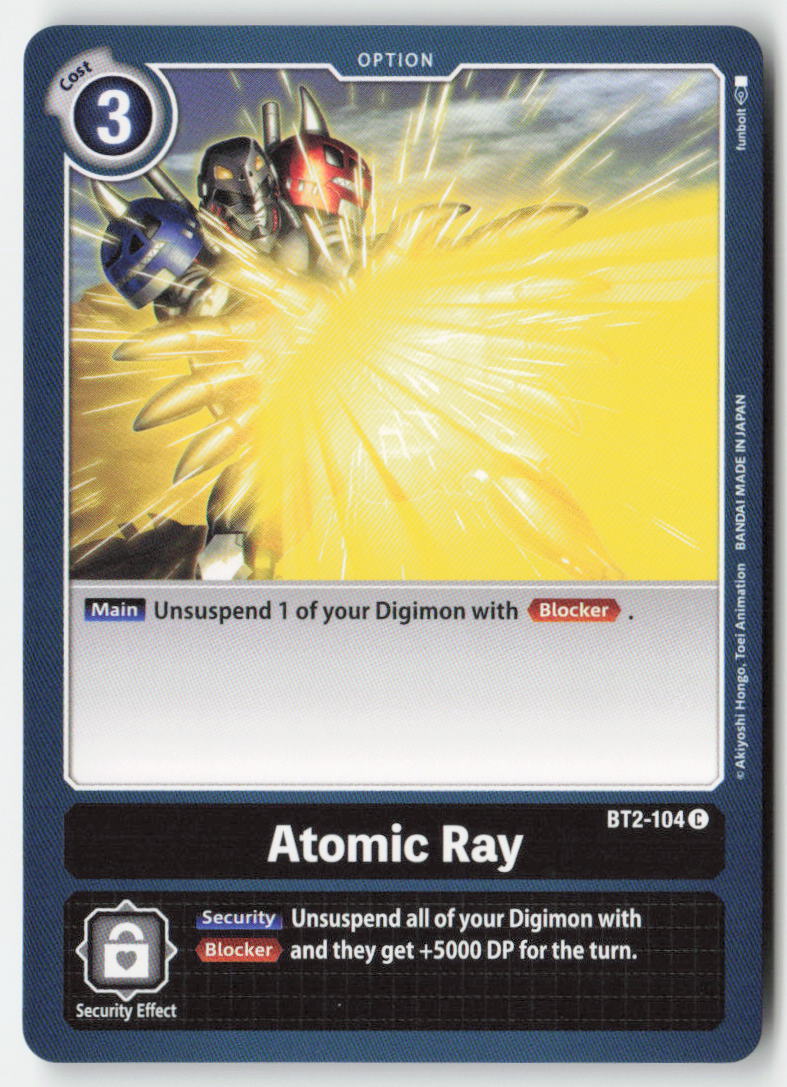 Atomic Ray BT2-104 Normal Common Near Mint, Front