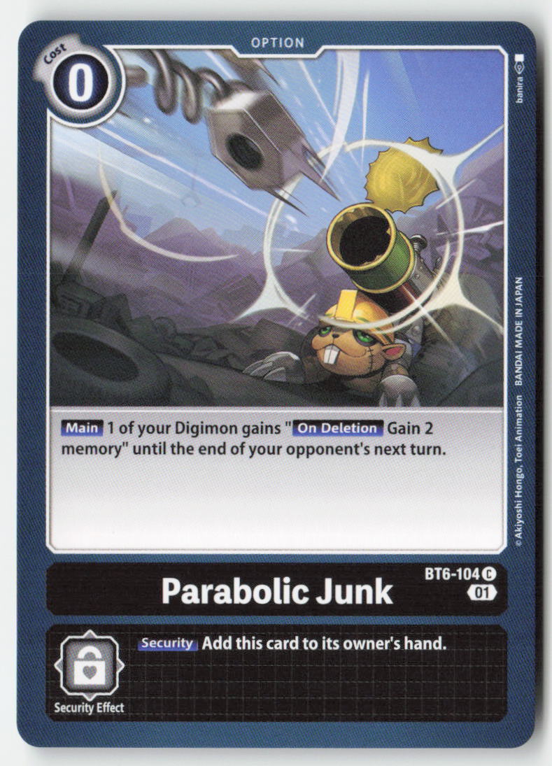 Parabolic Junk BT6-104 Normal Common Near Mint, Front