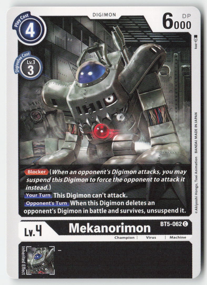 Mekanorimon BT5-062 Normal Common Near Mint, Front