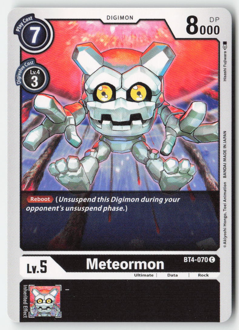 Meteormon BT4-070 Normal Common Near Mint