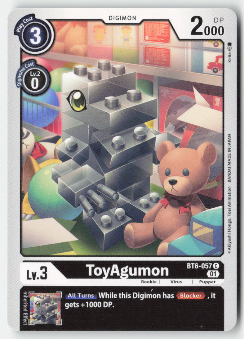 ToyAgumon BT6-057 Normal Common Near Mint, Front