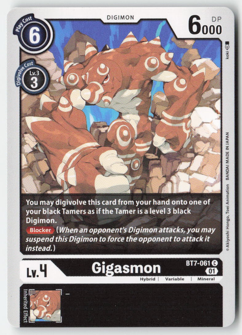 Gigasmon BT7-061 Normal Common Near Mint, Front