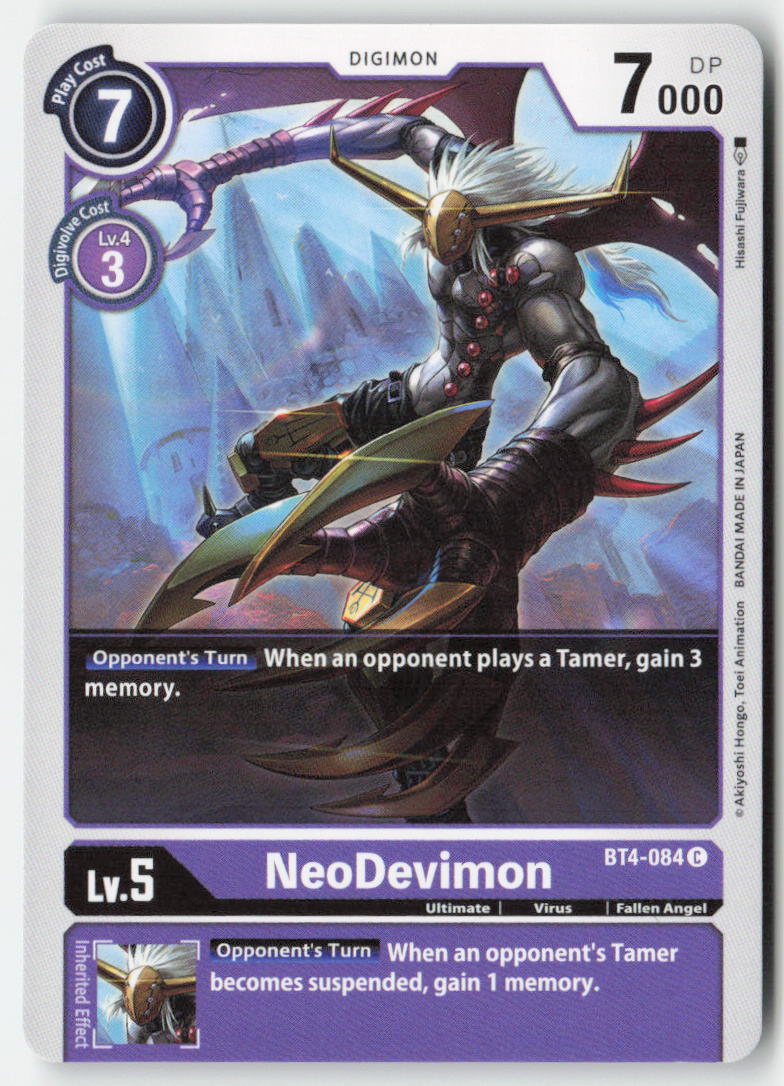 NeoDevimon BT4-084 Normal Common Near Mint, Front