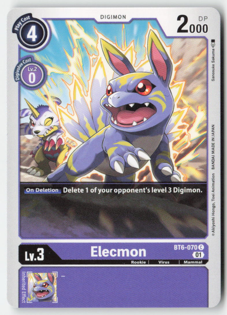 Elecmon BT6-070 Normal Common Near Mint, Front
