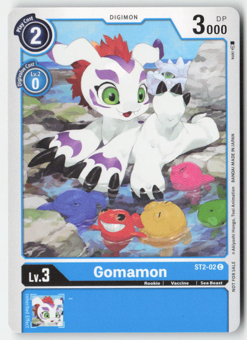 Gomamon (Official Tournament Pack Vol.3) ST2-02 Normal Common Near Mint