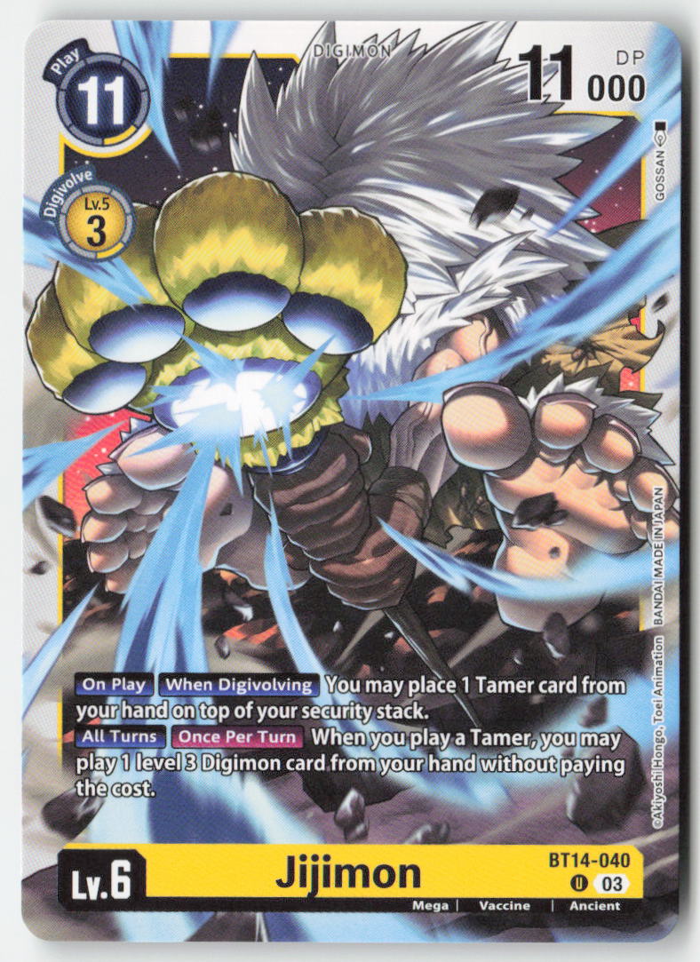 Jijimon BT14-040 Normal Uncommon Near Mint, Front