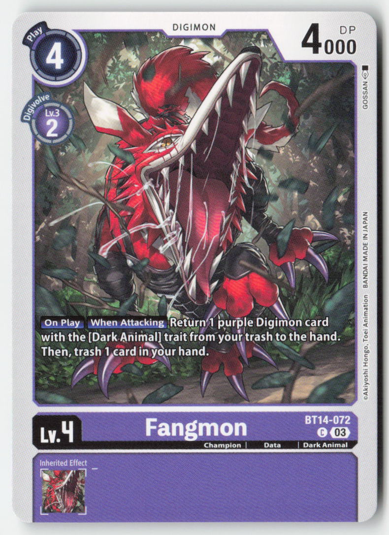 Fangmon BT14-072 Normal Common Near Mint
