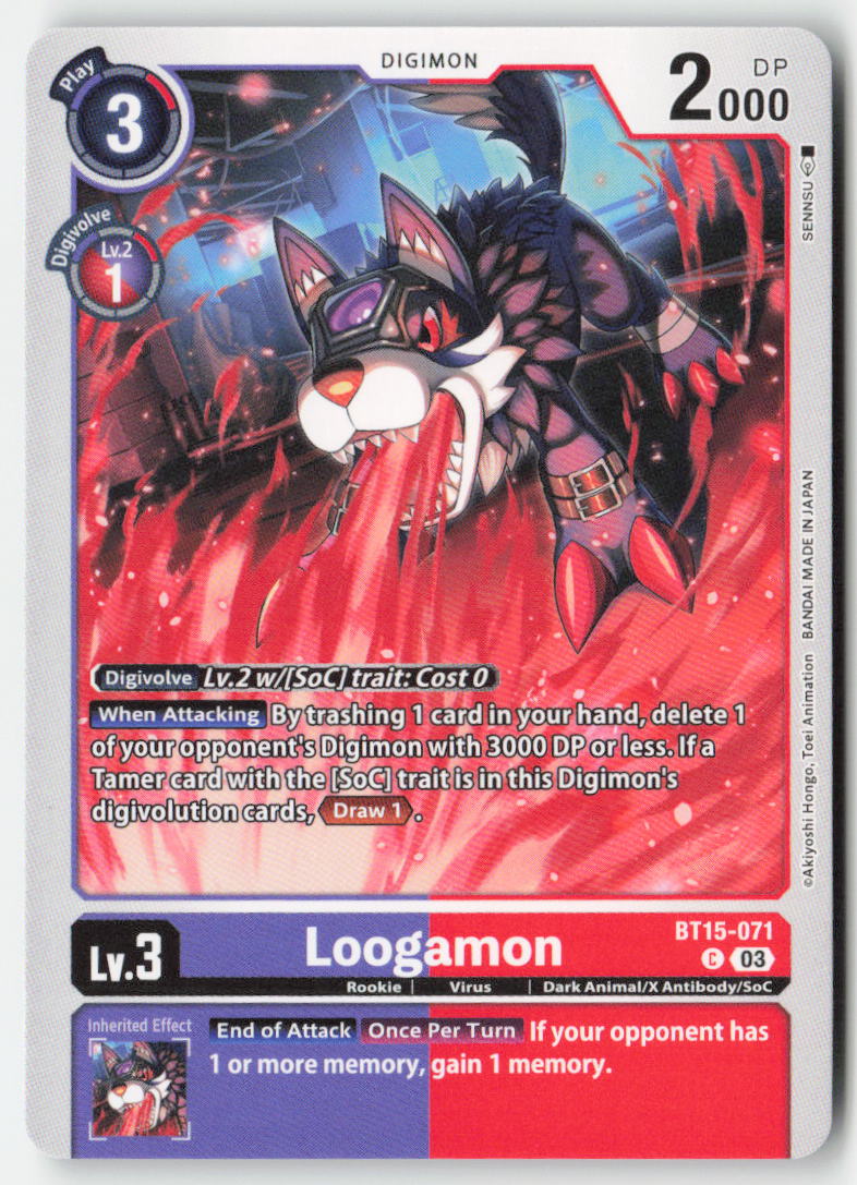Loogamon BT15-071 Normal Common Near Mint