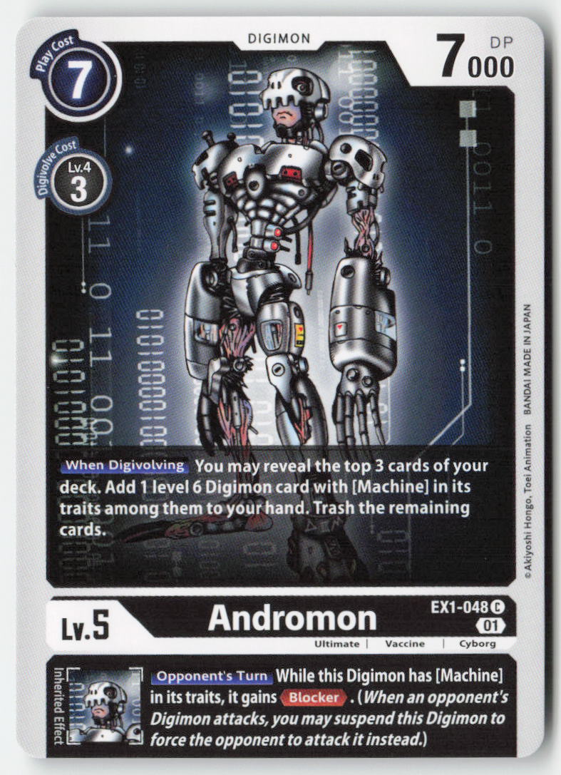 Andromon EX1-048 Normal Common Near Mint, Front