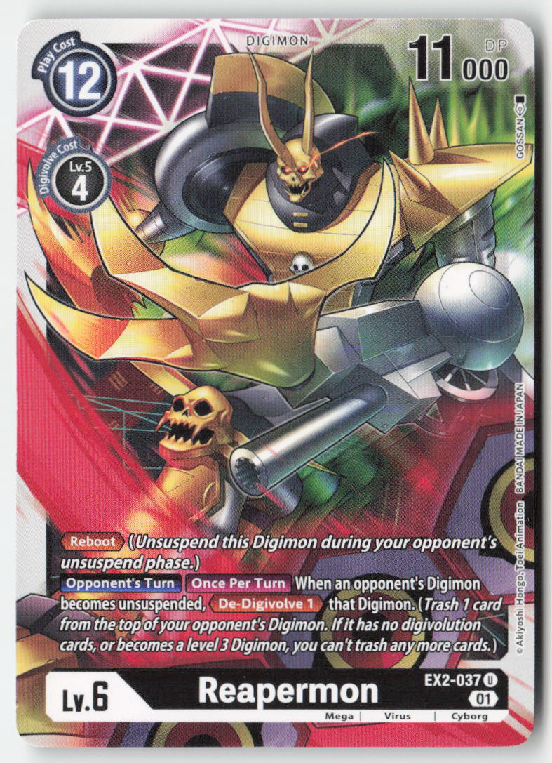 Reapermon EX2-037 Normal Uncommon Near Mint, Front