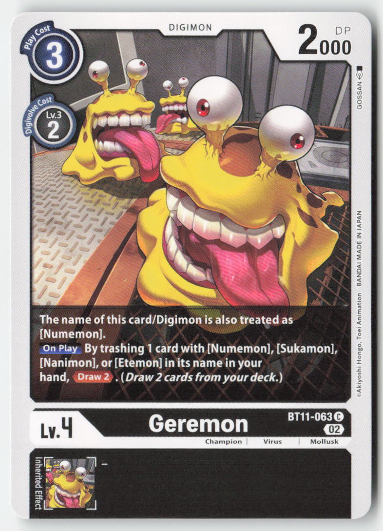 Geremon BT11-063 Normal Common Near Mint, Front