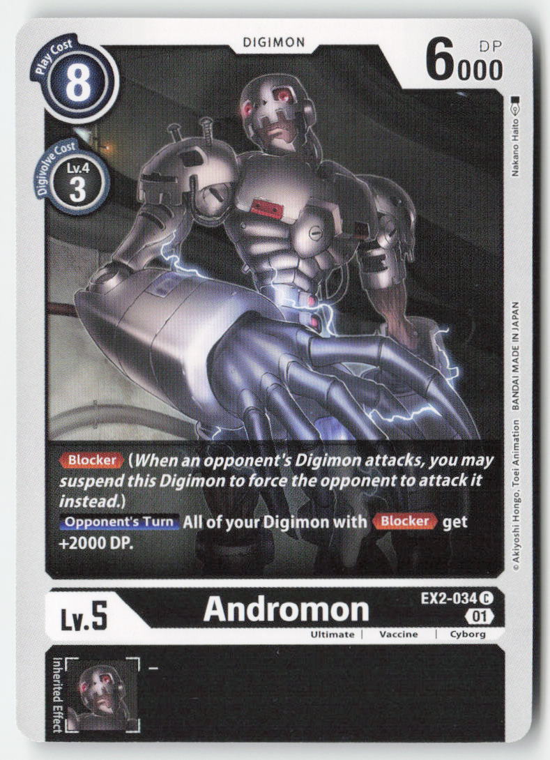Andromon EX2-034 Normal Common Near Mint
