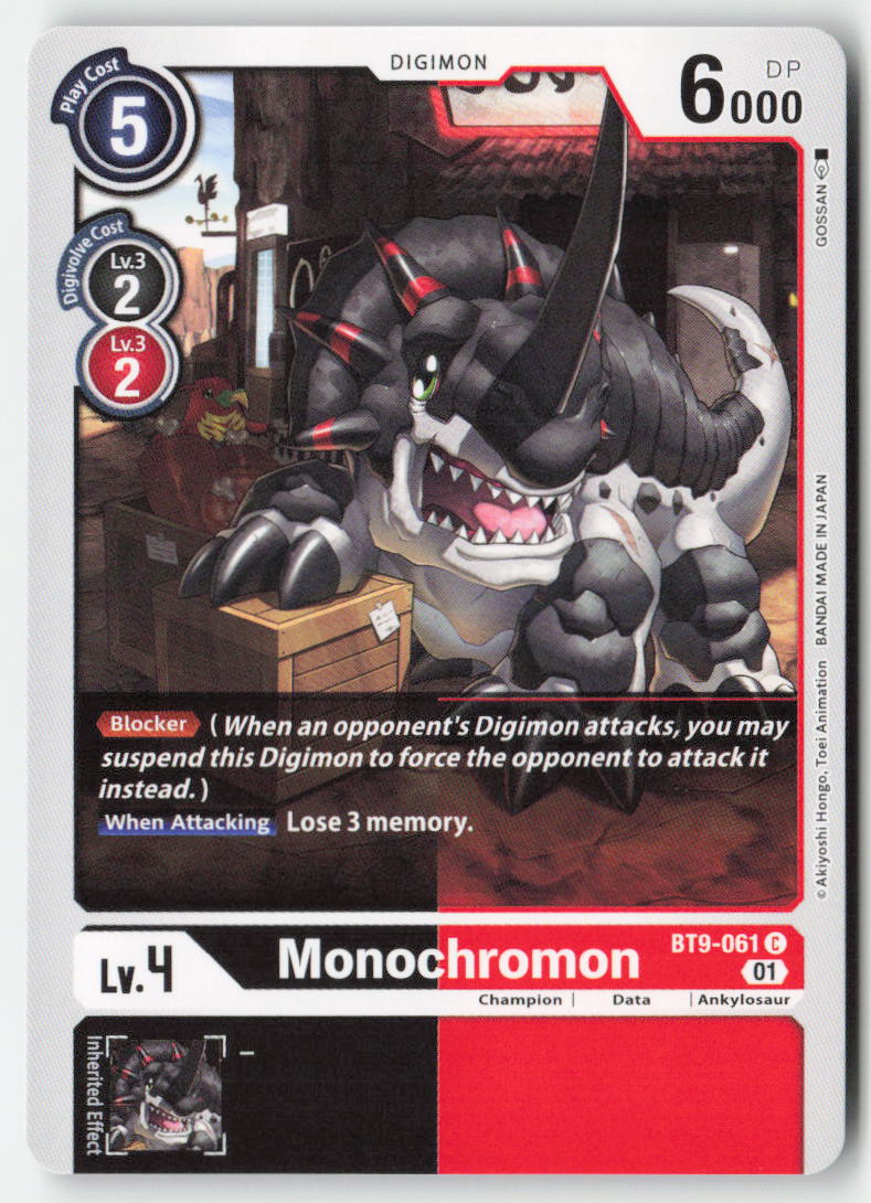 Monochromon BT9-061 Normal Common Near Mint