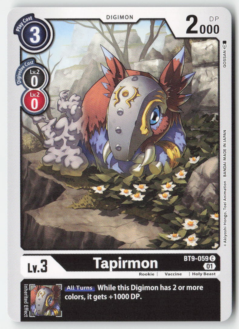 Tapirmon BT9-059 Normal Common Near Mint