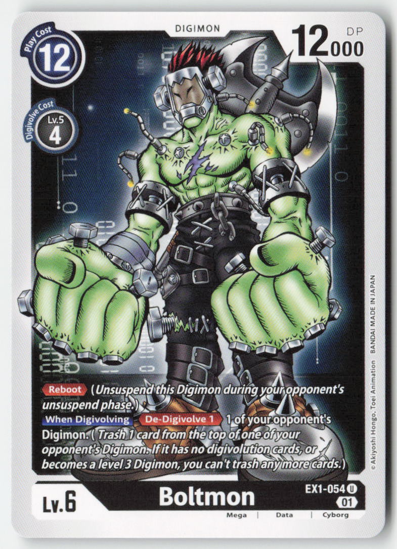 Boltmon EX1-054 Normal Uncommon Near Mint