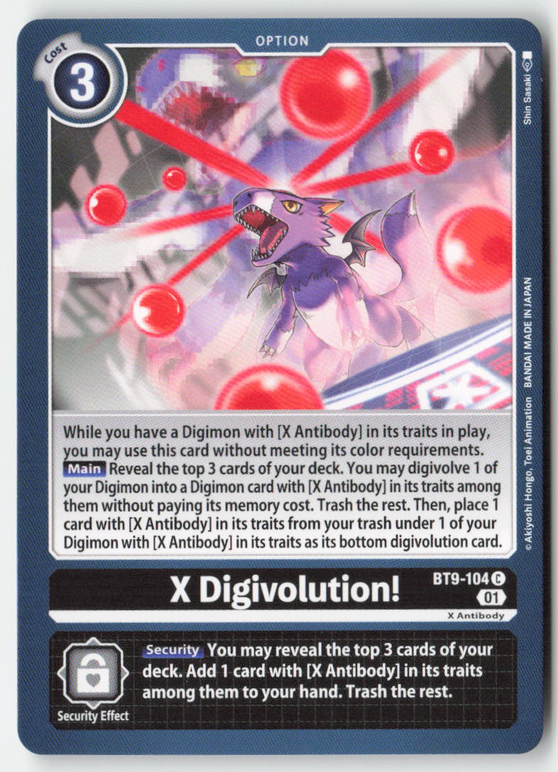 X Digivolution! BT9-104 Normal Common Near Mint