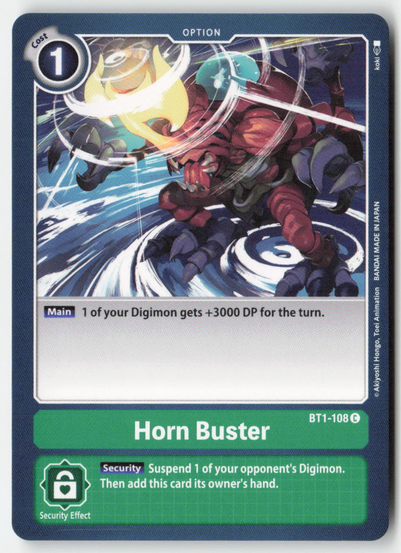 Horn Buster BT1-108 Normal Common Near Mint