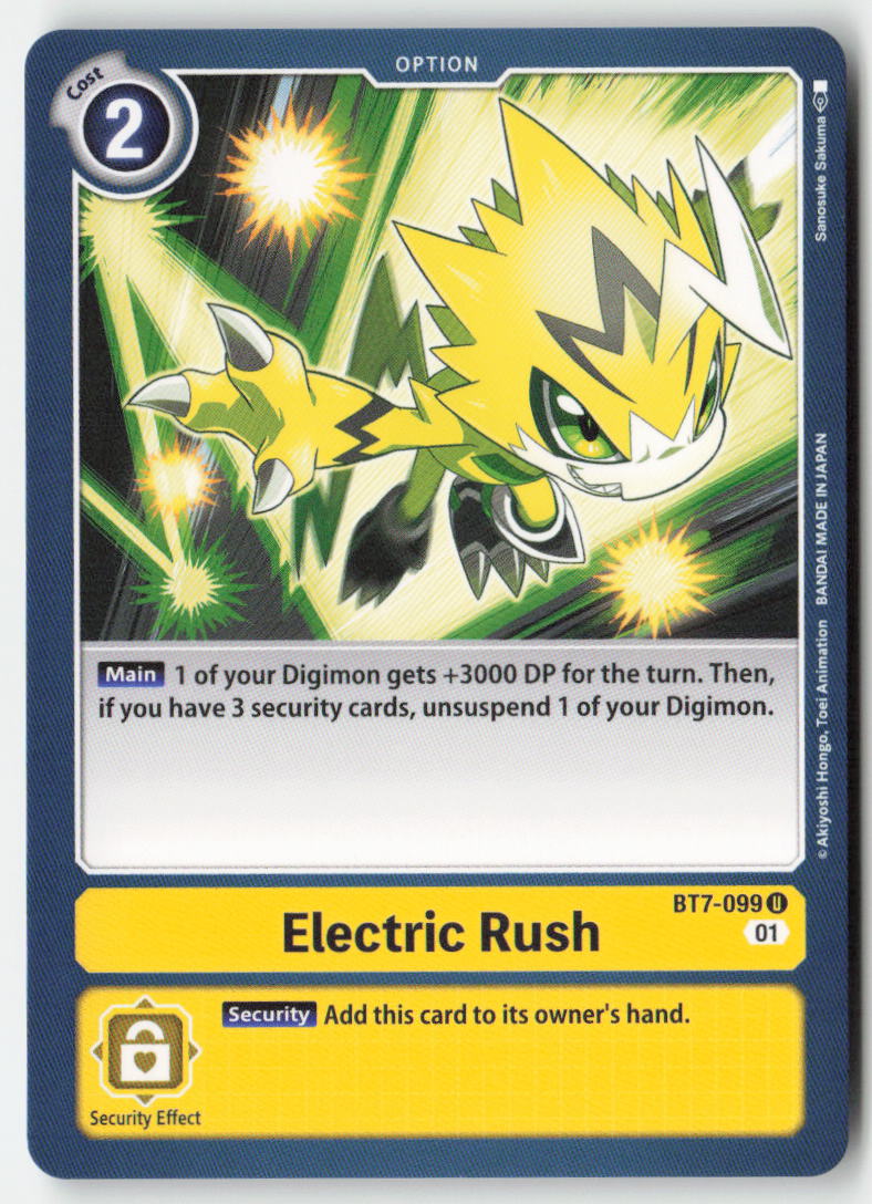 Electric Rush BT7-099 Normal Uncommon Near Mint