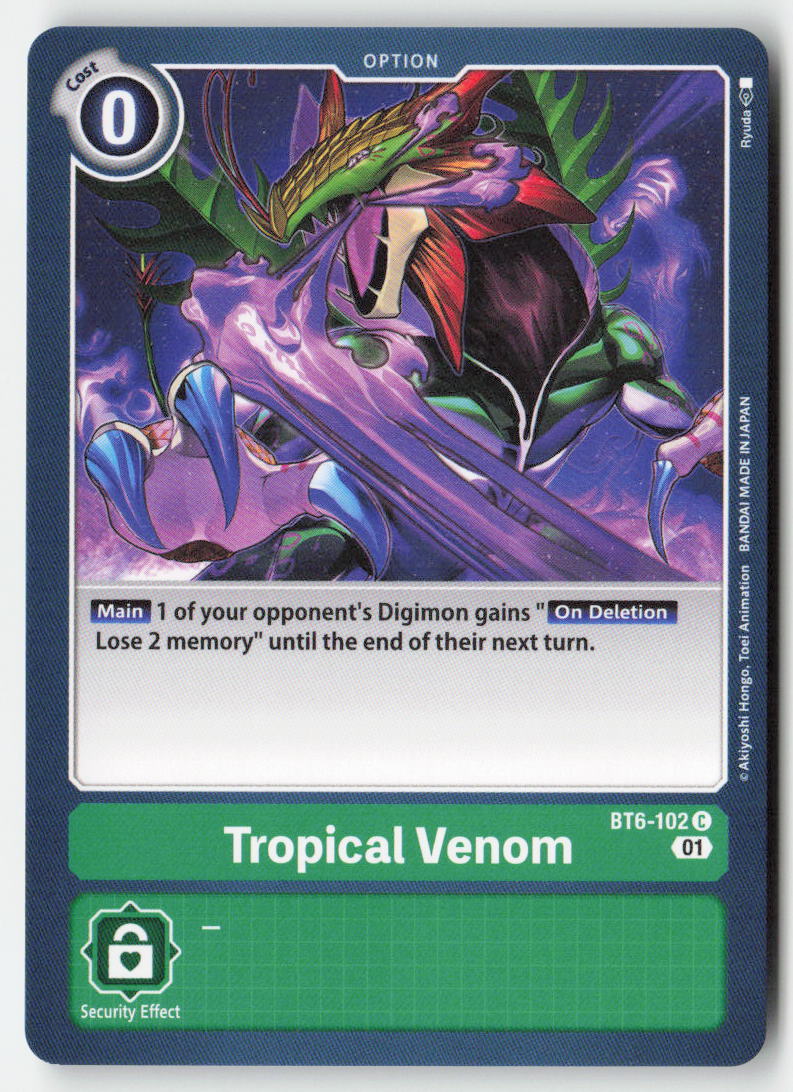 Tropical Venom BT6-102 Normal Common Near Mint