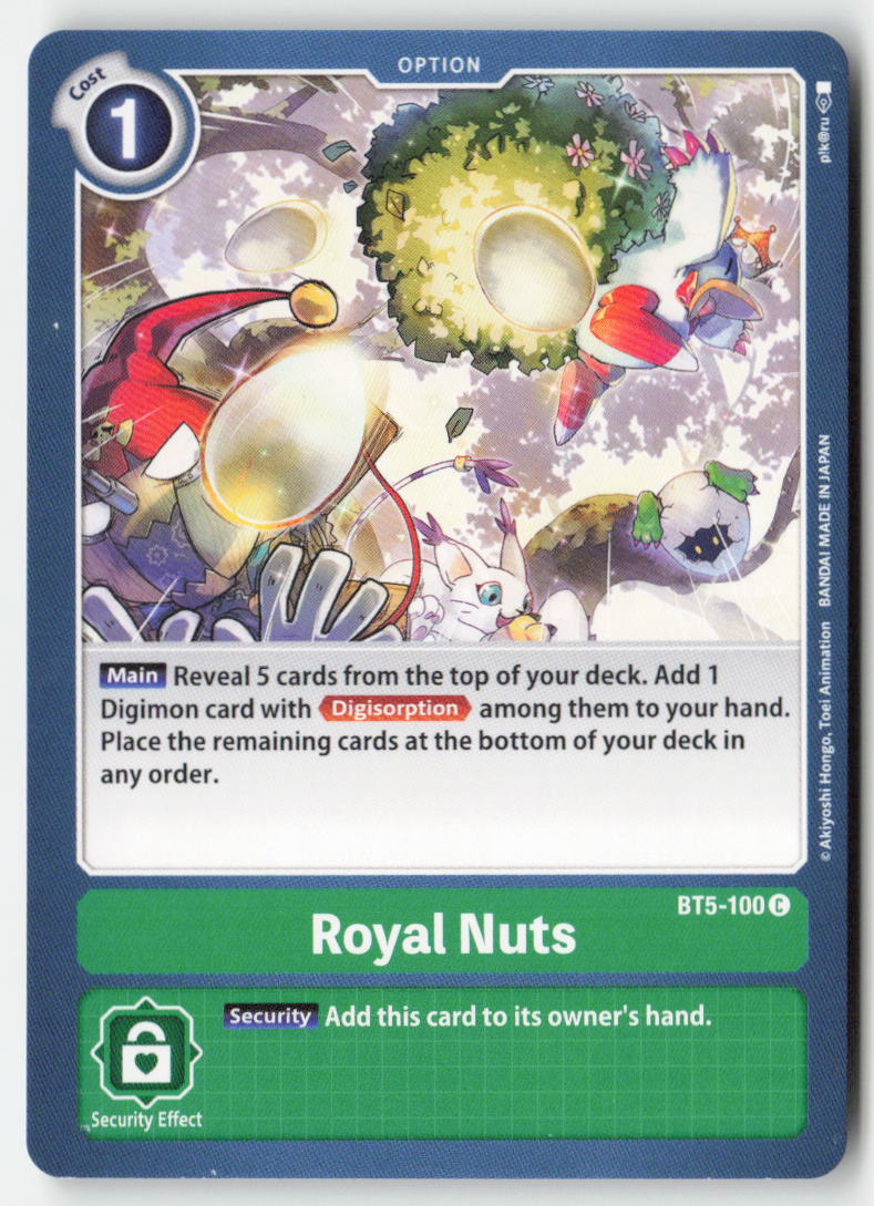Royal Nuts BT5-100 Normal Common Near Mint, Front