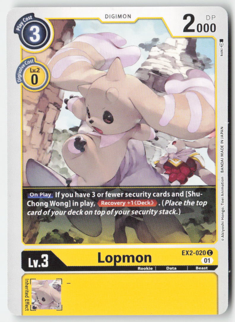 Lopmon EX2-020 Normal Common Near Mint