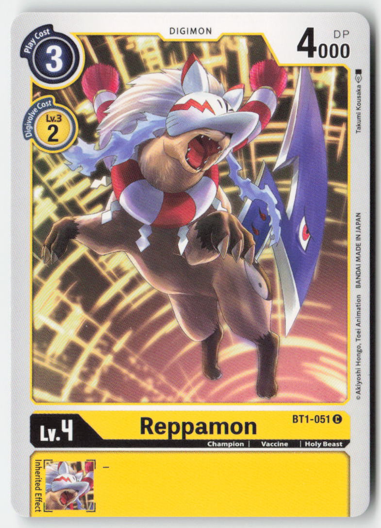 Reppamon BT1-051 Normal Common Near Mint